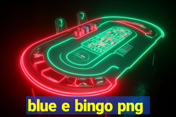 blue e bingo png