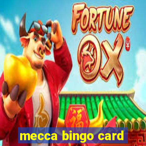 mecca bingo card