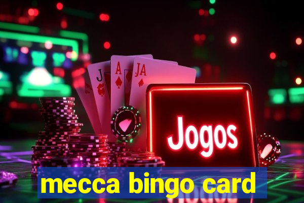 mecca bingo card