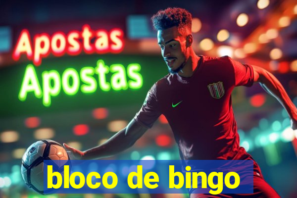 bloco de bingo