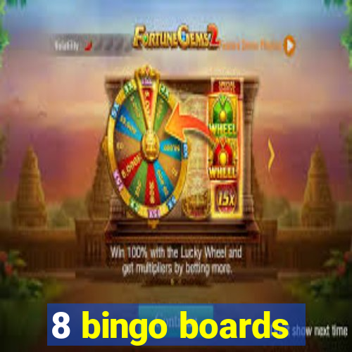 8 bingo boards