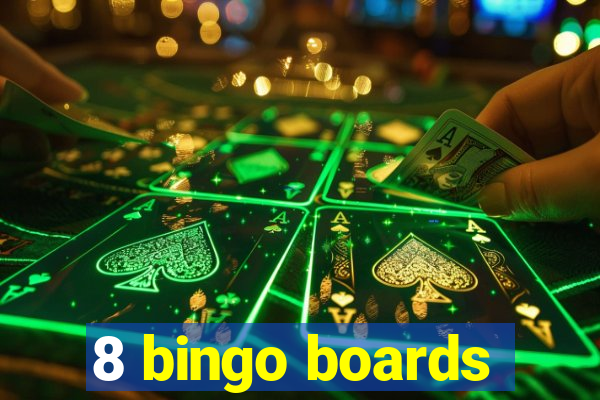 8 bingo boards