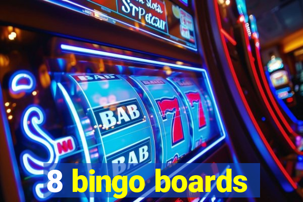 8 bingo boards