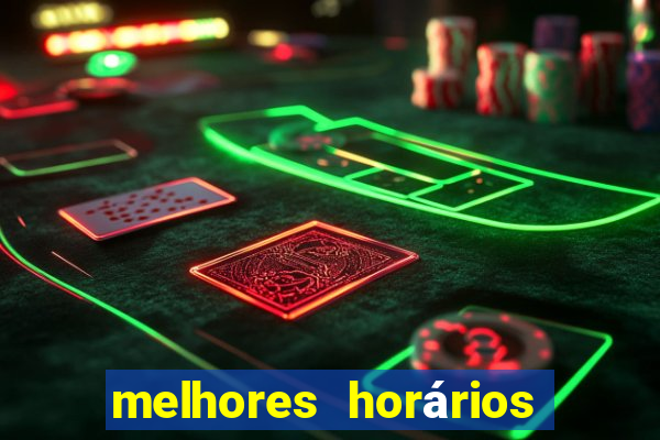 melhores horários para jogar fortune tiger