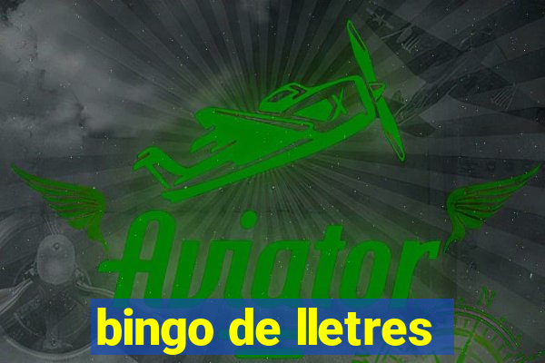 bingo de lletres