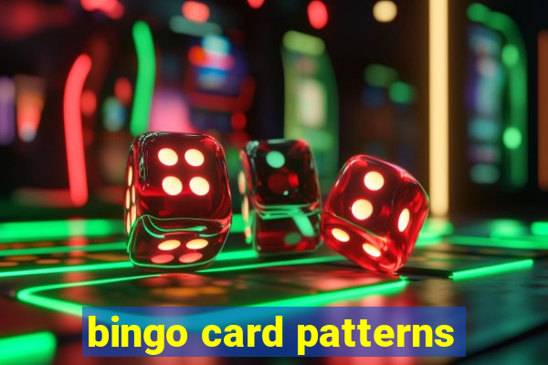 bingo card patterns