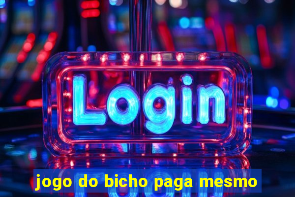 jogo do bicho paga mesmo