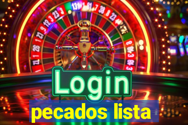 pecados lista