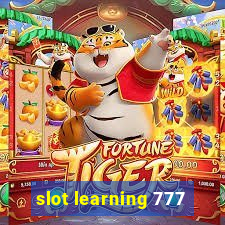 slot learning 777