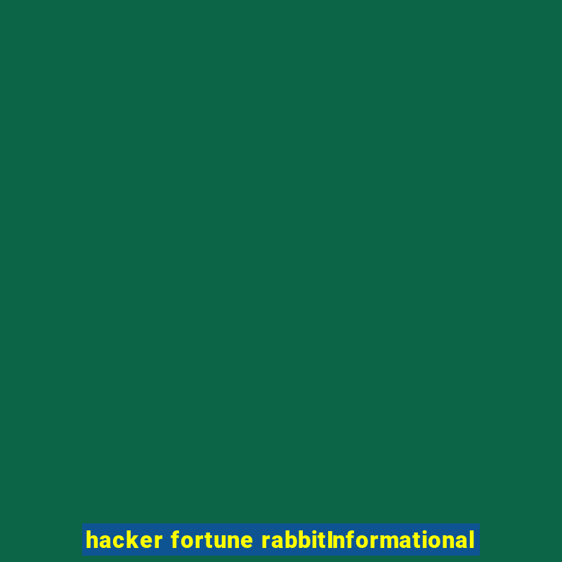 hacker fortune rabbitInformational