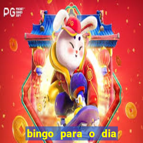 bingo para o dia do estudante