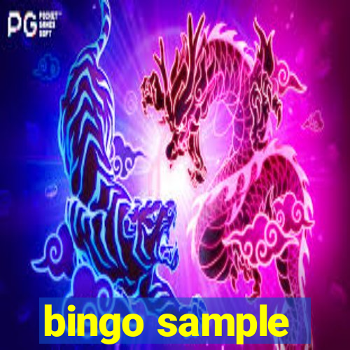 bingo sample