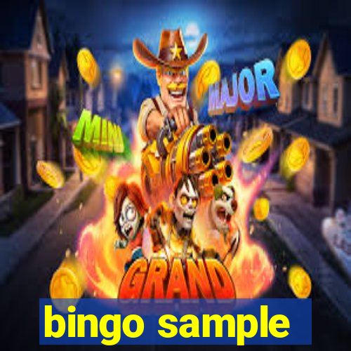 bingo sample