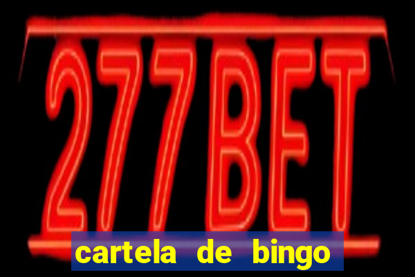 cartela de bingo da sorte