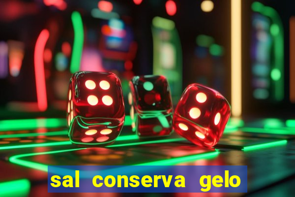 sal conserva gelo mais tempo