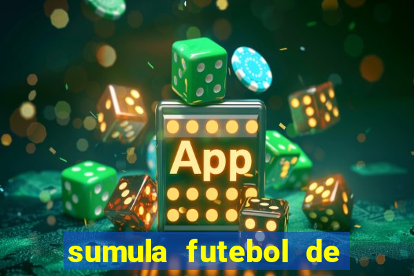 sumula futebol de campo word