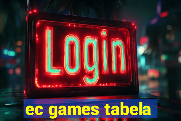 ec games tabela