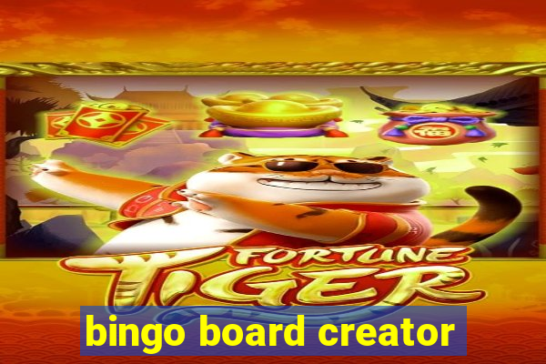 bingo board creator