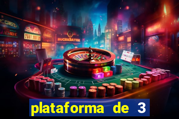 plataforma de 3 reais jogo