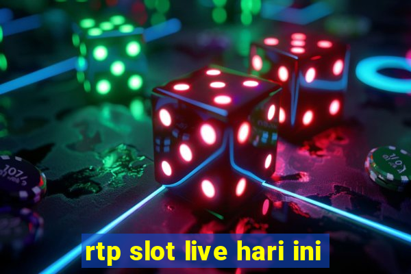 rtp slot live hari ini