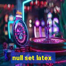 null set latex