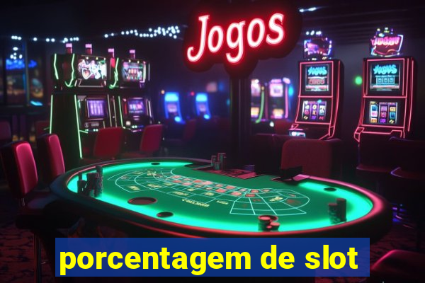 porcentagem de slot