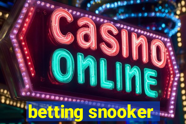 betting snooker