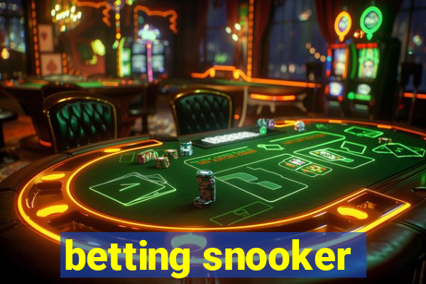 betting snooker