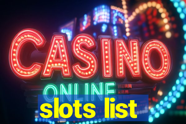 slots list