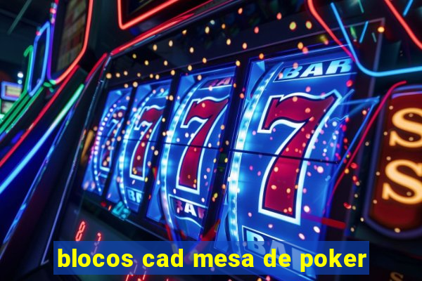 blocos cad mesa de poker