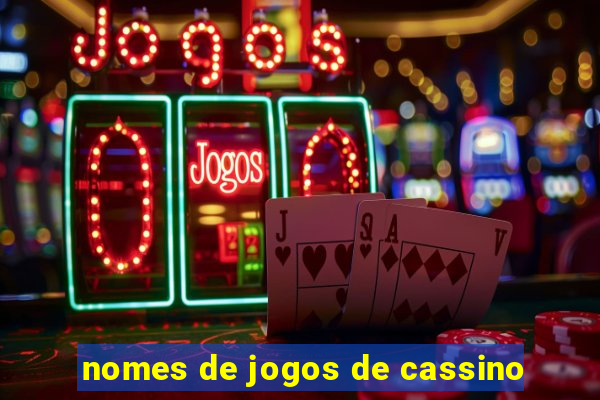 nomes de jogos de cassino