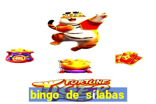 bingo de sílabas complexas para imprimir