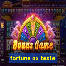 fortune ox teste