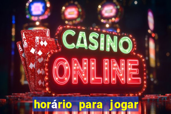 horário para jogar fortune tiger hoje