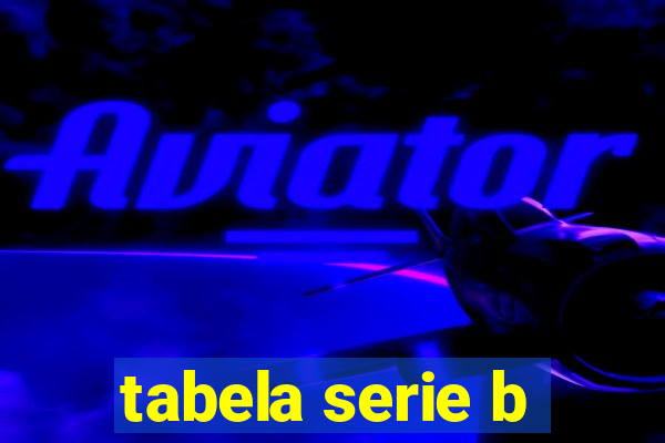 tabela serie b