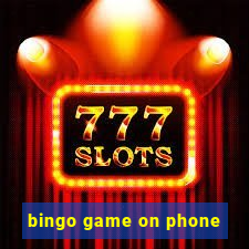 bingo game on phone