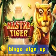 bingo sign up offers no wagering