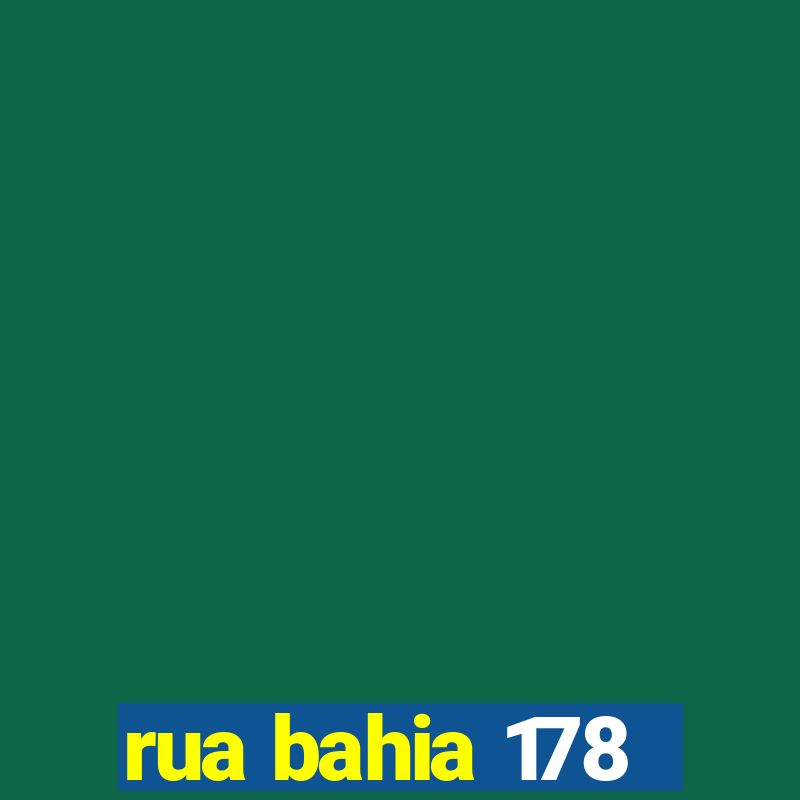 rua bahia 178