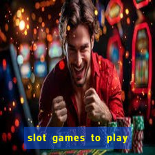 slot games to play for free