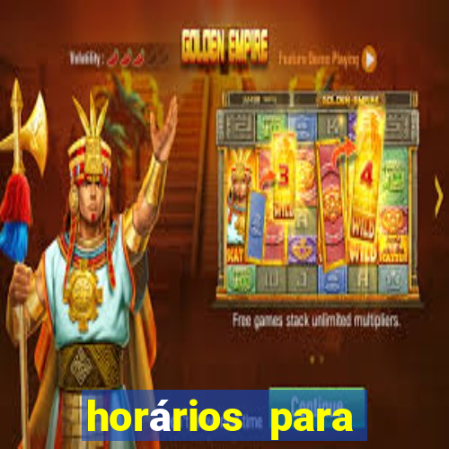 horários para jogar no fortune tiger