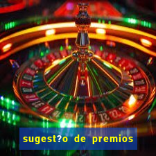 sugest?o de premios para bingo