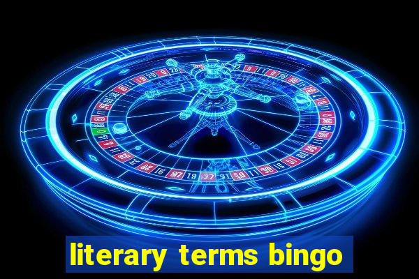 literary terms bingo