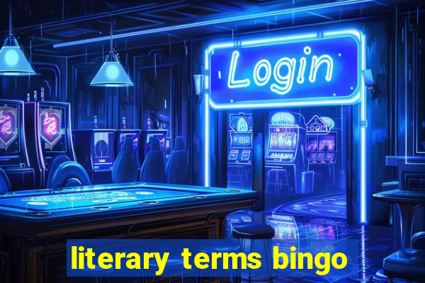 literary terms bingo