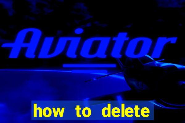 how to delete account in bingo plus