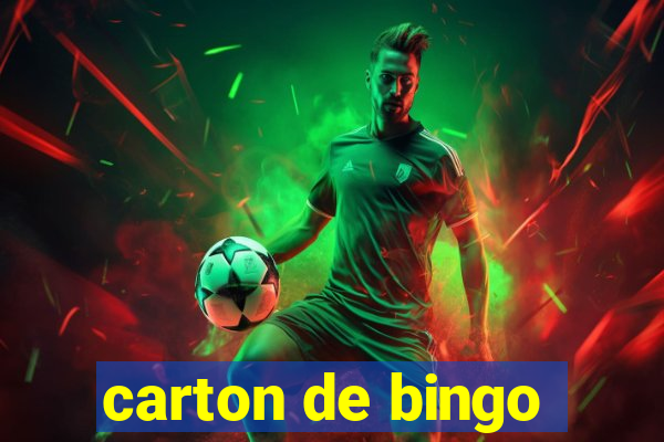 carton de bingo