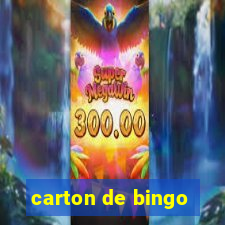 carton de bingo