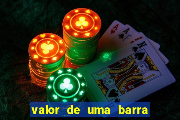 valor de uma barra de ouro de 24 quilates