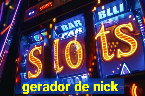 gerador de nick