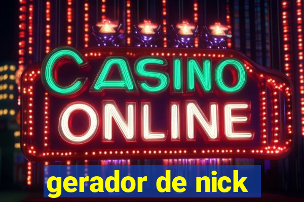 gerador de nick