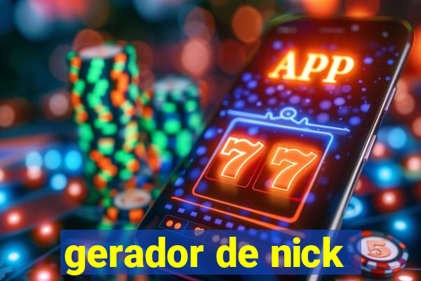 gerador de nick